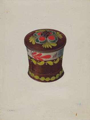 Toleware Sugar Bowl — size preview