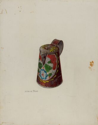 Toleware Syrup Pot