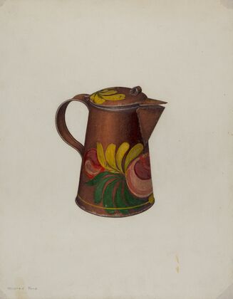 Toleware Syrup Pot