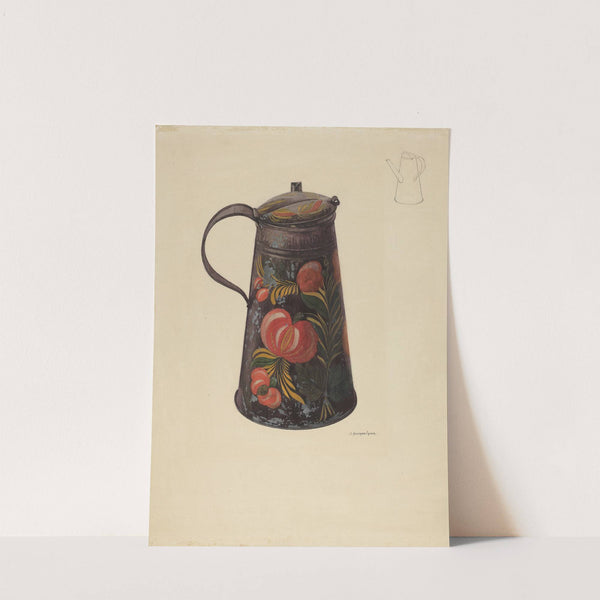 Toleware Teapot by J. Howard Iams