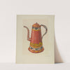 Toleware Tin Coffee Pot by Harry Grossen