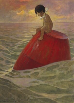 Tom sat upon the buoy long days