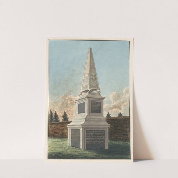 Tomb of Nathaniel Wickham, from West Ham Churchyard by Daniel Lysons