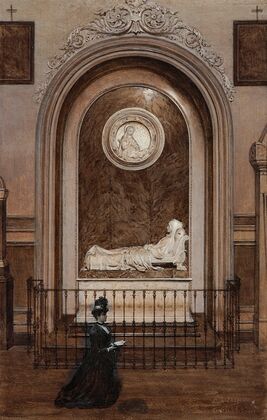 Tomb of Zofia Zamoyski nee Czartoryski at the Santa Croce Church in Florence (1885)