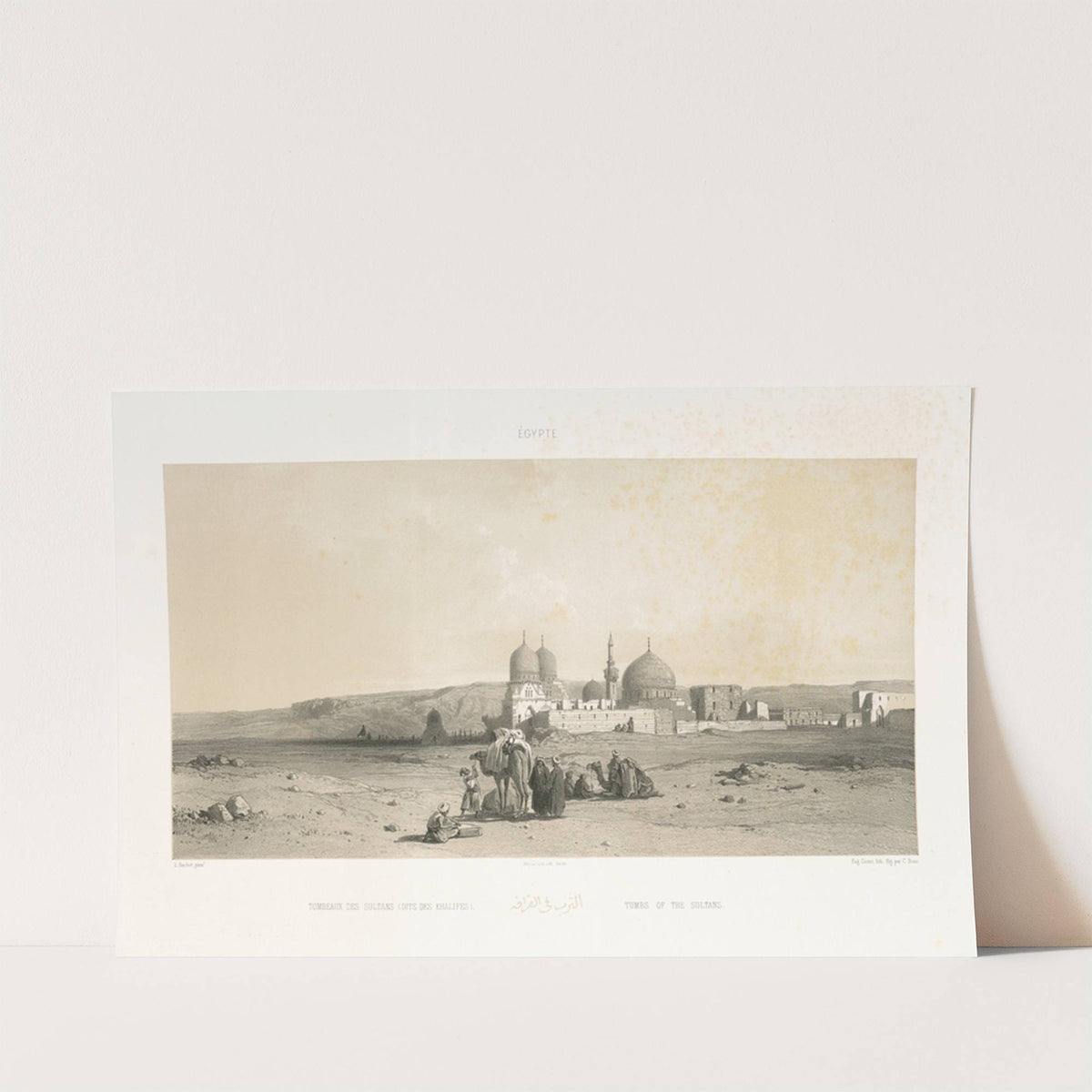 Tombeaux des Sultans (Dits des Khalifes), Tumbs of the Sultans by Prosper Barbot