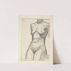 Torso af kvindelige model by Harald Giersing