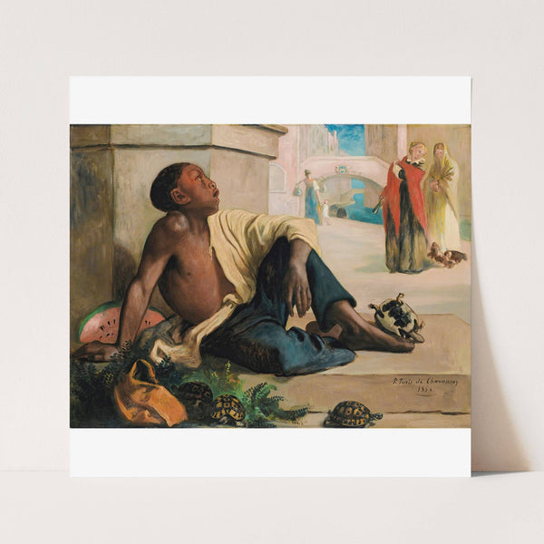 Tortoise’s sellerÂ in Venice by Pierre Puvis de Chavannes