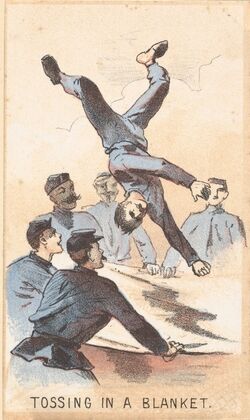 Tossing in a Blanket (1864)