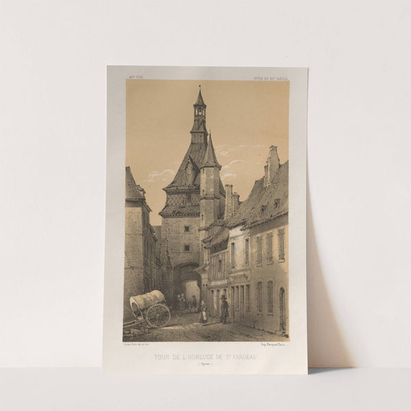 Tour De L&#8217;Horloge De St. Fargeau (Yonne) (1860) by Victor Petit