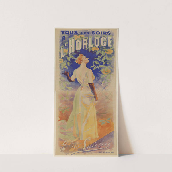 Tous les soirs à l&#8217;Horloge, Yvette Guilbert (1892) by Ferdinand Bac