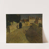 Towards The Pont Lovignon (Pont Fleuri) In Quimperlé by Frits Thaulow