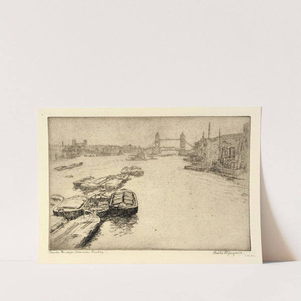 Tower Bridge, Thames, London by Bertha Jaques