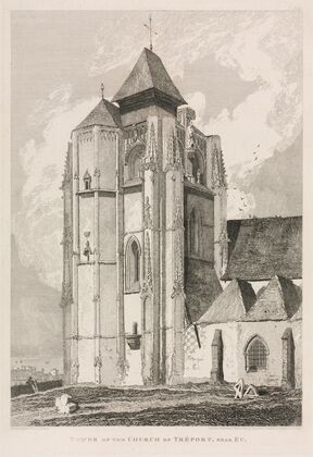 Tower of the Church of Tréport, near Eu (1821)