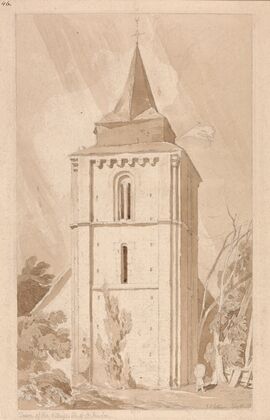 Tower of the Village Church of Saint Maclou, Normandy