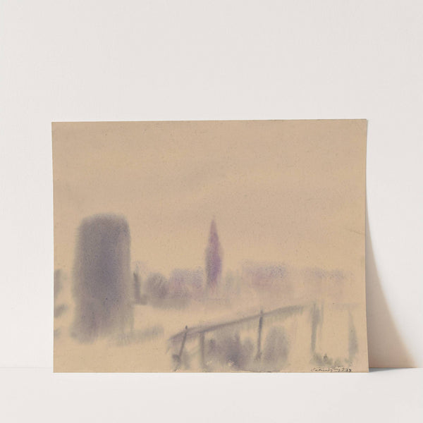Town in Fog by Zolo Palugyay