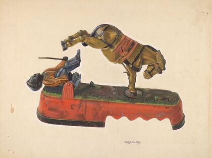 Toy Bank – Figure with Mule — size preview