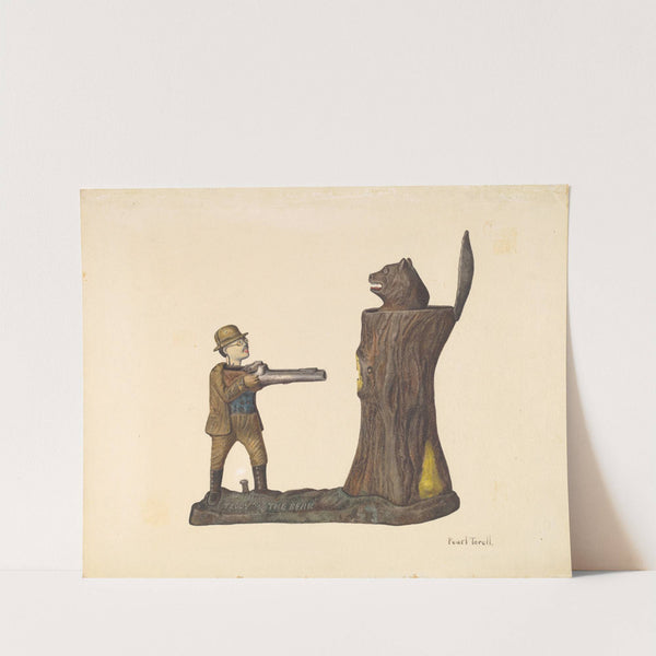 Toy Bank - Teddy and the Bear by Pearl Torell