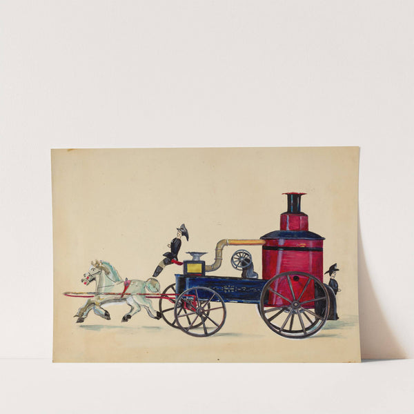 Toy Fire Engine by Mina Lowry