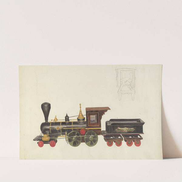 Toy Locomotive by Alice Stearns
