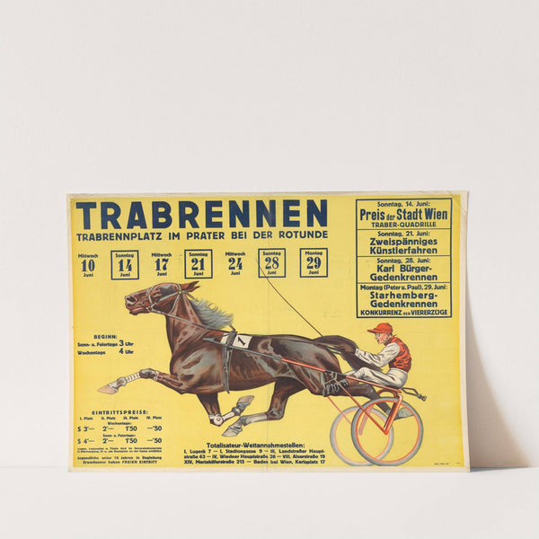Trabrennen am Trabrennplatz im Prater bei der Rotunde (1930) by J. Weiner