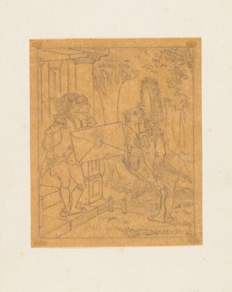 Tracing of the Fish Footman and the Frog Footman