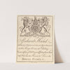 Trade Sheet for; Richard Hand, The Oldest Original Chelsey Bunn Baker at the King&#039;s Arms Chelsey by William Hogarth