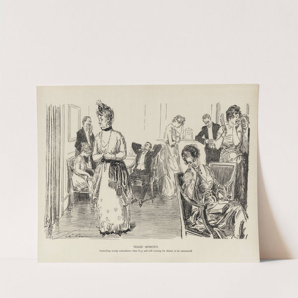 Tragic moments – Something wrong somewhere (1916) by Charles Dana Gibson