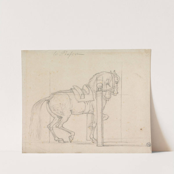 Training a Bridled and Saddled Horse at the Pillar by James Seymour