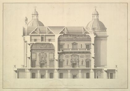 Transverse Section, Houghton Hall, Norfolk