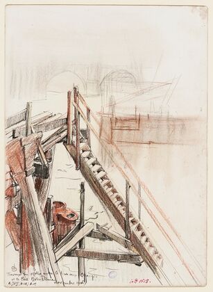 Travaux du métro entre le pont au Change et le pont Notre Dame (1906)