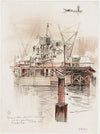 Travaux du métro entre le pont au Change et le pont Notre Dame (1906)
