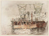 Travaux du métro entre le pont au Change et le pont Notre Dame (1906)