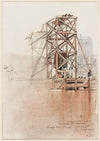 Travaux du métro entre le pont Saint Michel et le Petit Pont, 1906 fonçage d’un caisson (1906)