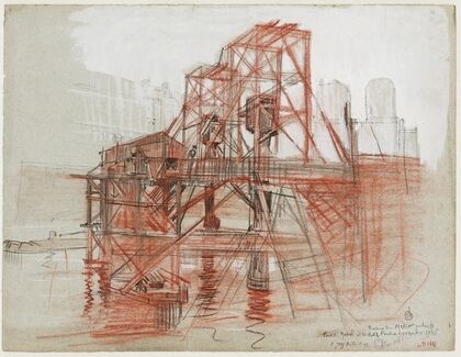 Travaux du métro entre le pont Saint Michel et le Petit Pont (1906)