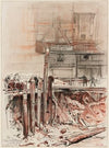 Travaux du métro, place Saint André des Arts 2 (1906)