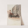 Travaux du métropolitain rue Danton et boulevard Saint-André (le caisson) by Charles Jouas