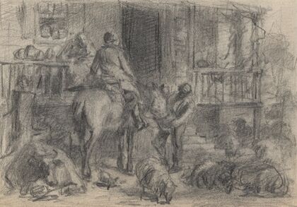 Traveler at an inn