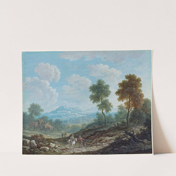 Travelers in a Broad Valley (c. 1750) by Johann Christoph Dietzsch