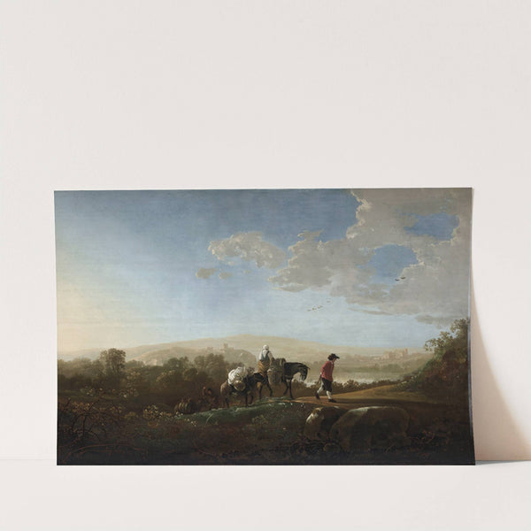 Travelers in Hilly Countryside (c. 1650) by Aelbert Cuyp