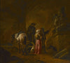 Travellers in a cave
