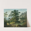 Travellers resting near a mountain lake by Matthias Rudolf Toma