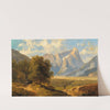 Travellers with a View of the Dachstein Massif by Josef Thoma