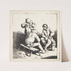 Tre drikkende mænd by Cornelis Pietersz. Bega