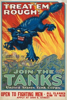 Treat ’em rough – Join the tanks United States Tank Corps (1917)