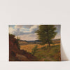 Tree In Field Landscape, Study by Werner Holmberg