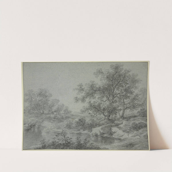 Tree section by the water by Antonie Waterloo