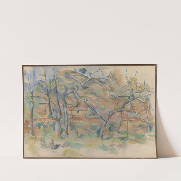 Trees and house, Provence (Ca. 1885) by Paul Cézanne
