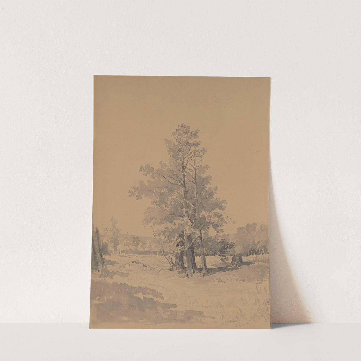 Trees at the Edge of the Forest by Friedrich Carl von Scheidlin