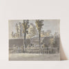 Trees before a House by James Miller