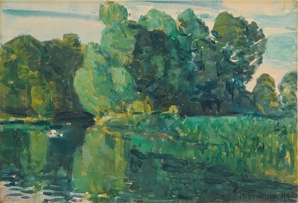 Trees by a Lake